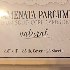 Cardstock Warehouse Paper Co Pergamenata Parchment Natural 8.5×11 in 25 Sheets