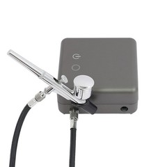 High Pressure Airbrushing Tool Kit Air Brush Tools With Air Compressor Gray