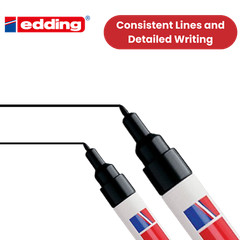 Edding 400 Marker Durable, Permanent Marker Long-Lasting Ink for Home and Office