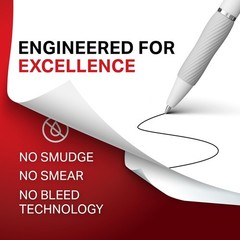 Comfortable Writing with 4 S-Gel Pens – Medium Point 0.7mm, Retractable Style