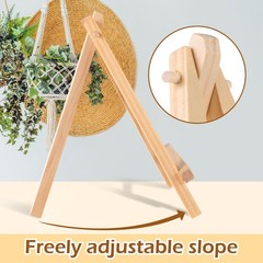 Mimorou 100 Pieces Mini Wood Easel Stands 6 Inch, as shown in the picture