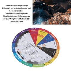 13cm Diameter Tattoo Color Wheel Chart Prevent Discoloration Tattoo Pigment Mixi