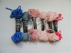 Lot of 6 Skeins Needloft Plastic Canvas Yarn 10 yds/skein 34, 32,55, 07, 08