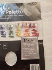 50 PAGE A4 OIL & ACRYLIC PAINT DISPOSABLE MIXING PALETTE PAPER PAD 9″x12″ RD358