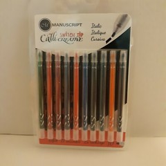 Manuscript Calli Creative Switch Tip Italic REFILL set of 10 PEN not included