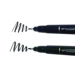 Tombow 62038 Fudenosuke Brush Pen, 2-Pack. Soft 2 Count (Pack of 1), Black