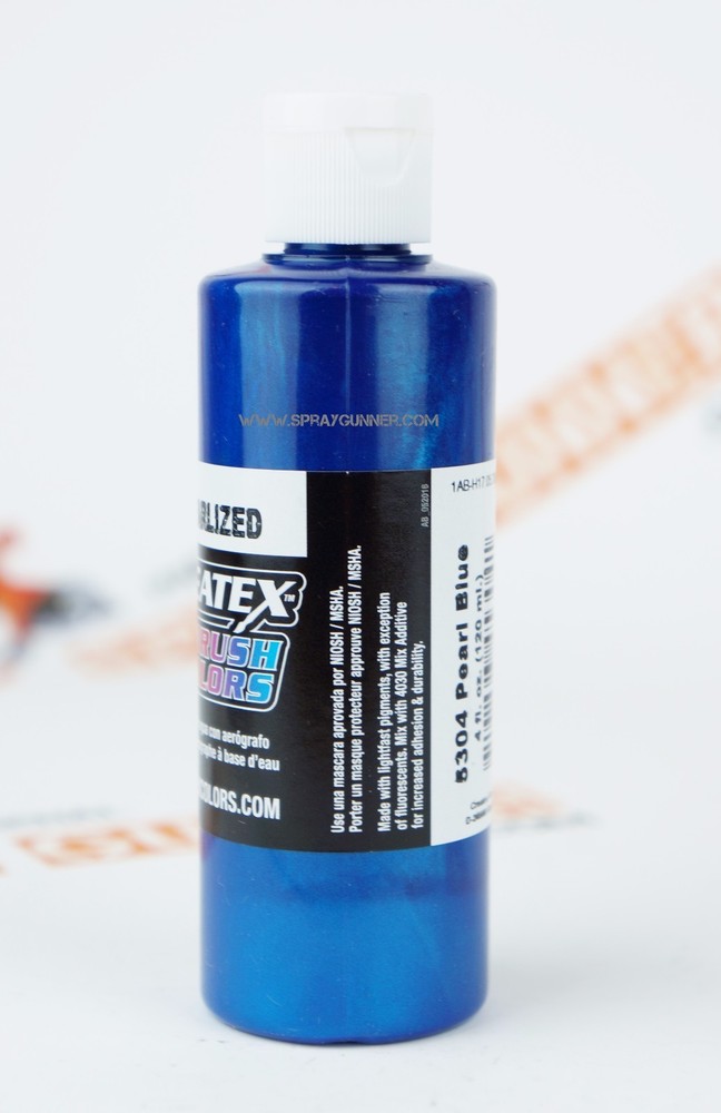 Createx Airbrush Colors 5304 Pearl Blue 4oz. water-based pearlized paint