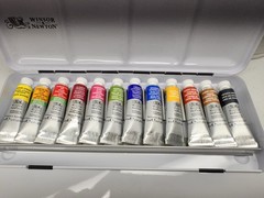 Winsor & Newton Professional Watercolour Travel Tin Set 12 x 5ml Tubes Metal Box