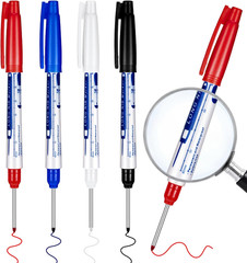 4 Pcs Long Marker 30 Mm Deep Reach Markers Long Nose Waterproof Deep