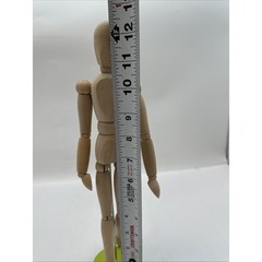 Artist’s Posable Jointed Articulated Figure Sketch Model Natural Wood 13” {Q}