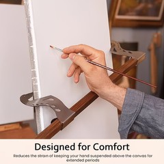2 Sets Adjustable Easel Hand Rest Support Bar Metal Hand Support for Sketching