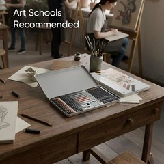 Artist’s Drawing Set – 32pc Art Set for Adults – 12 Graphite Pencils (6H–12B)