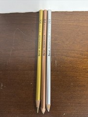 Berol Prismacolor Color Pencils Thick Lead Silver 949 Copper 951 Gold 950