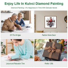 Cardinal Cross Diamond Painting Kits for Adults, Diamond Art Kits for Beginners,