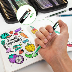Retractable Glitter Gel Pens,72 Colors Large Capacity Multicolor Glitter Metalli