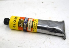 Cobalt Blue Oil Paint LOT – “Globe” brand – ANTIQUE American Paint!