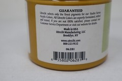 Utrecht Studio Series Acrylic Paint Medium Body Yellow Ochre 1 Pint 16 fl oz Jar