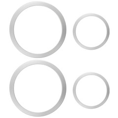 108-1 108-8 Fuel Bowl Inlet Gaskets 4 Pack, 9/16″ & 7/8″ ID Aluminum Washers