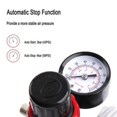 Airbrush Compressor with Cool-Down Fan ABPST07, Powerful 1/6hp Portable Quiet…