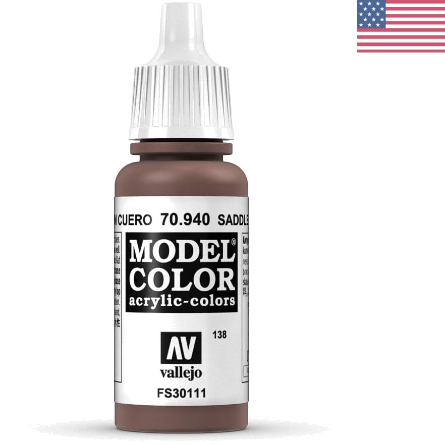 Saddle Brown Acrylic Art Paint 17ml – Perfect for Metal and Plastic Surfaces