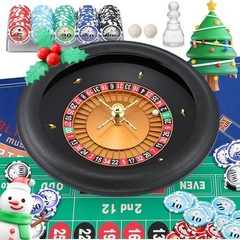 18″ ABS Roulette Wheel Set with 47.2 * 23.6” Double-Sided Roulette Tablecloth…
