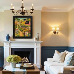 Flower Scenery Paint by Numbers Kit for Adults Beginners DIY Canvas Art