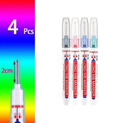 Long Head Deep Hole Marker Pens, 8PCS Long Nib Marker 20mm Quick Dry Waterproof