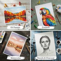 64 Sheets Watercolor Paper Pad 5×7 Inch 140lb/300gsm 100 Cotton Pulp Art