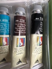 Maimeri Artist Gouache Extrafine Intro Set 8 Colors + Fixative Tempera Italy