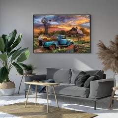 Rustic Farmhouse Barn Paint by Numbers Kit for Adults Kids DIY Canvas Art