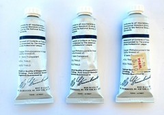 3 Grumbacher Finest Thalo Blue Vintage Oil Paints NOS 37ml F203