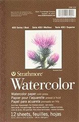 298-103 400 Series Watercolor Pad 5.5″x8.5″ 12 Sheets White