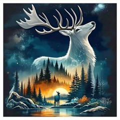 hill froeistung Animal Scenery Diamond Art Painting 12×12 inches, HF-A211