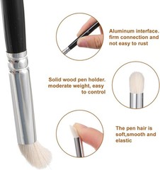 6 Pcs Dry Brush Set Drybrush round Detail Paint for Model Ceramics Art Painting
