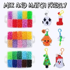 Pony Beads 10 000 Pieces 30 Colors Bracelet Making Kit DIY Craft NKLTD Kandi