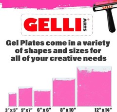 Gelli Arts Gel Printing Plate – 9″x12″ Reusable Gel Printing Plate, Printmaking