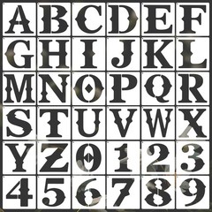 36PCS Alphabet Stencils for Painting, 6×6 Inch Reusable Letter Stencils Numbe…