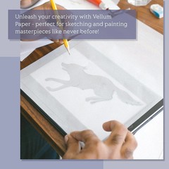 Translucent Vellum Paper 8.5 x 11, Goefun 100 Sheets Vellum Tracing Paper Printa