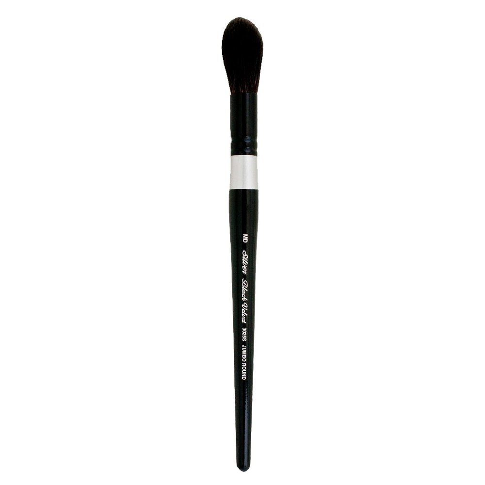 3025SM Jumbo Round Wash Brush for Watercolor, Size Medium, Short Handle