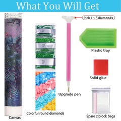 Sun and Moon Diamond Art Painting Kits for Adults, Tarot 5D Diamond Painting