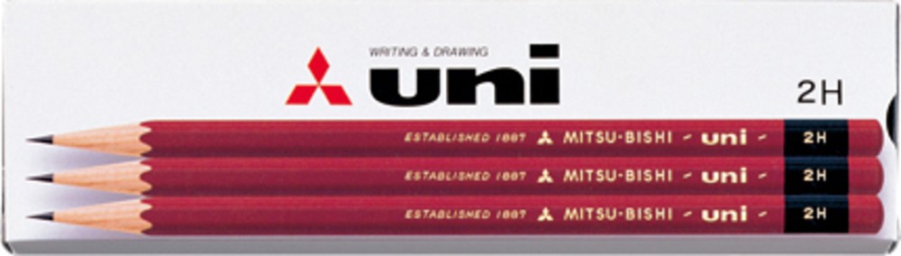 Mitsubishi Pencil Uni Art Wooden Pencil Paper Box 1 dozen Pencil hardness 5 Type