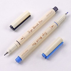 Arts Sign Brush Pen Brush Tip Marker Felt Tip Water Based Ink Color Pens 12 A…