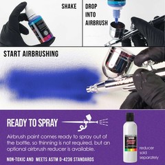 US Art Supply 1-Ounce Special Effects Purple Pearl Airbrush Paint