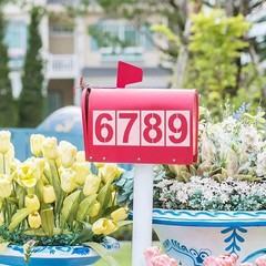 5 Inch Number Stencils Reusable Plastic Digital Stencils Address Painting Craft
