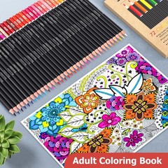 Soucolor 72-Color Colored Pencils for Adult Coloring Books, Soft Core, Artist…