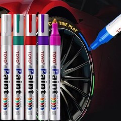 TOYO Waterproof Permanent Paint Marker Pen Car Tire Tyre Rubber Metal White USA