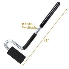 O’SKOOL 12″ Edge Banding Roller – Rubber J with Long Handle for Black
