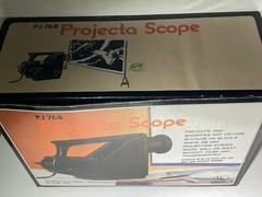 Projecta Scope PJ 768 Art Tracing Projector With Original Box-Vintage TESTED!