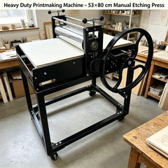 Heavy Duty Printmaking Machine 53*80cm Working Table Manual Etching Press Machin