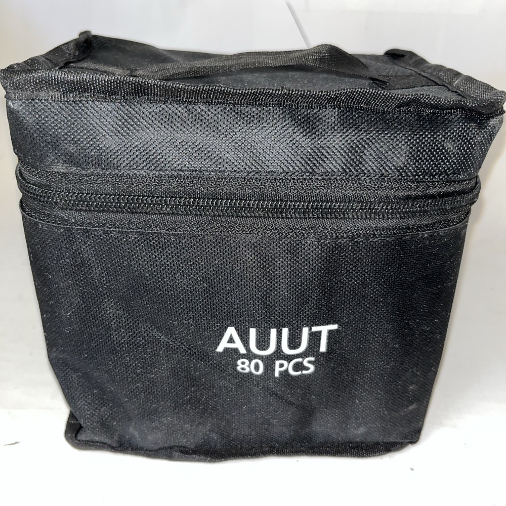 Alcohol Markers Set AUUT 80pcs Total Different Colors Zip Up Bag With Handle